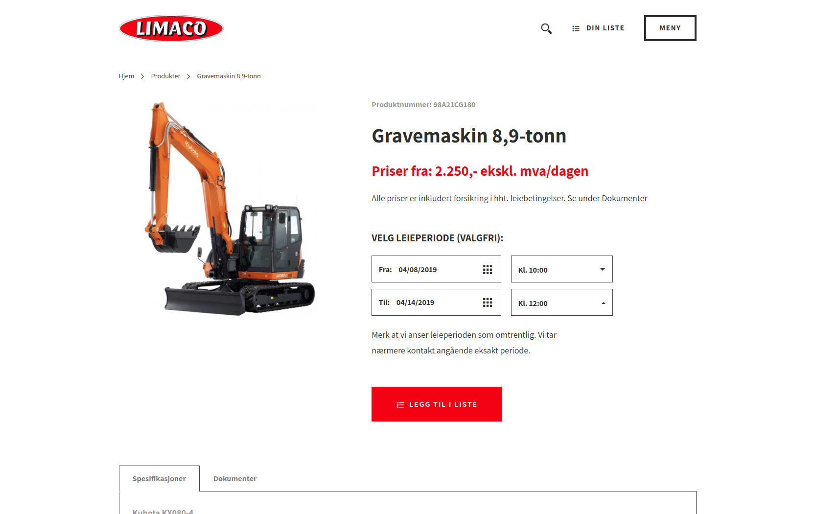 Wynajem rezerwuje termin, nie ilość